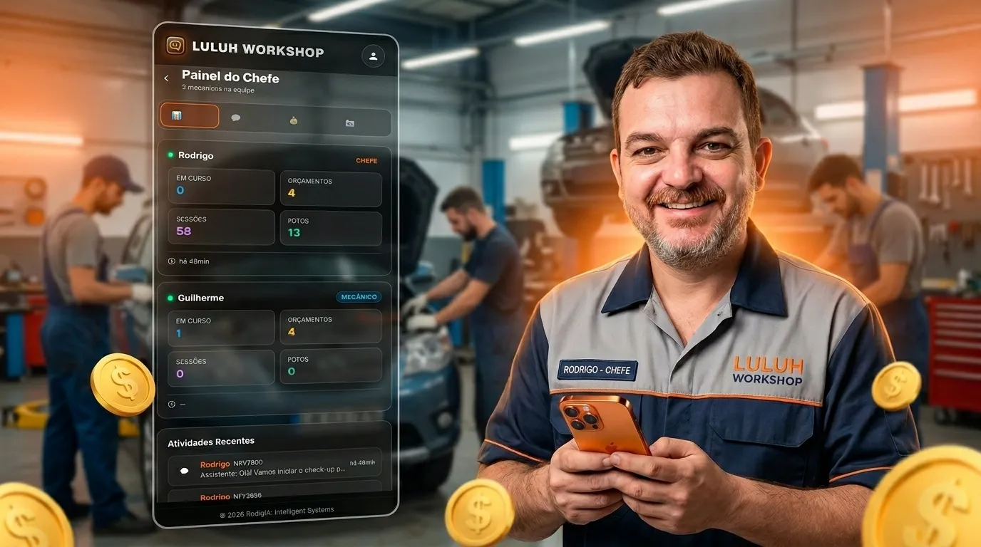 Shop manager analyzing the multi-user Boss Dashboard